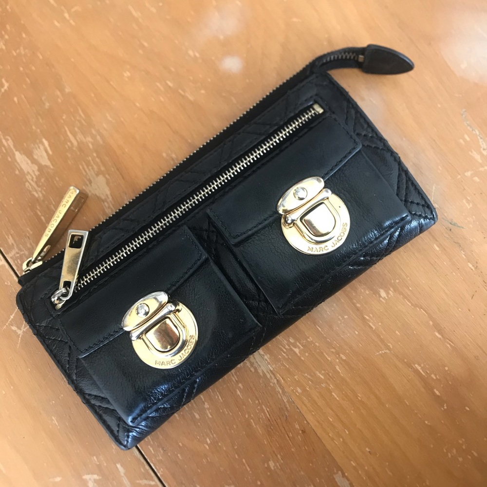Marc Jacobs ITALY quilted leather wallet clutch ⚜️
